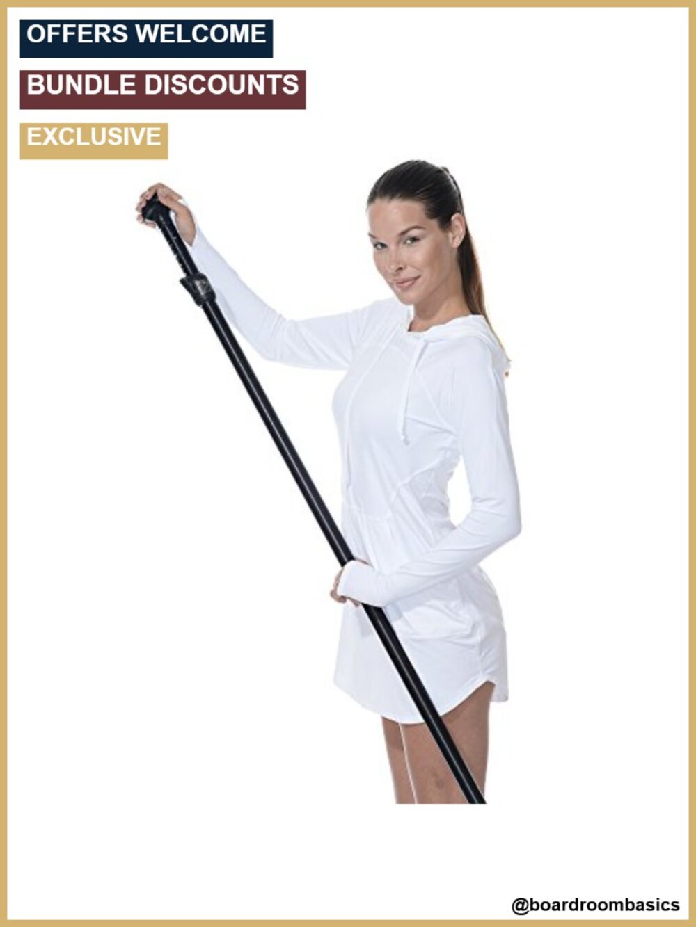 UPF 50+ Sun Protection Active Hoodie Dress Loose Fit Pockets Thumb Holes